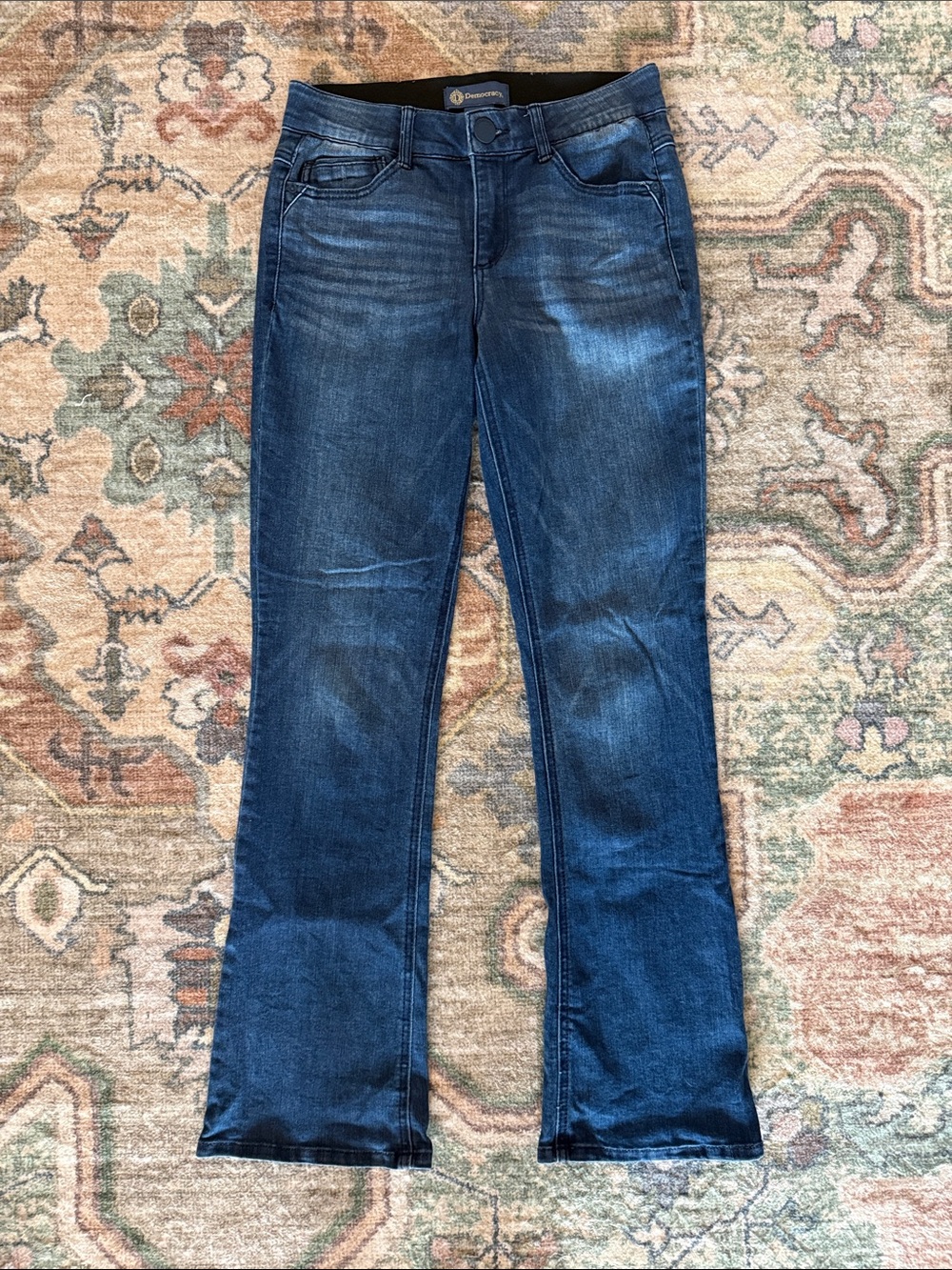 Democracy "Ab" Solution Itty Bitty Bootcut Jeans Size 4 - Picture 4 of 7